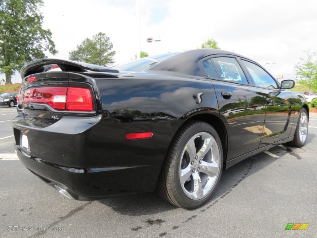 2012 Charger R/T - Pitch Black / Black photo #3