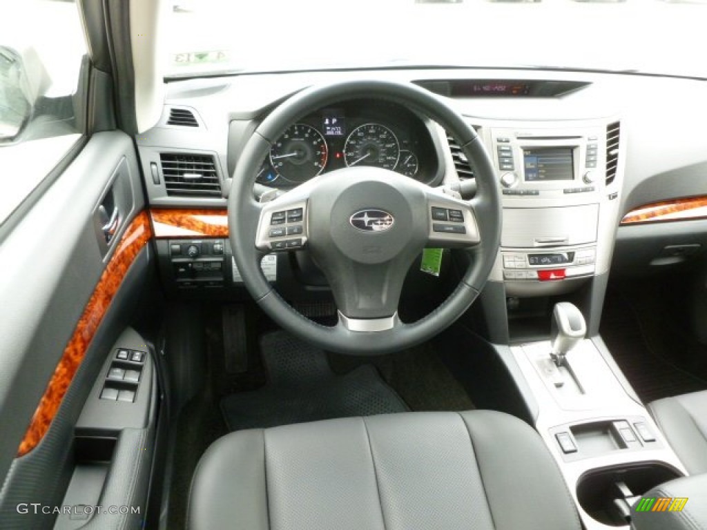 2012 Subaru Legacy 2.5i Limited Off Black Dashboard Photo #64046086