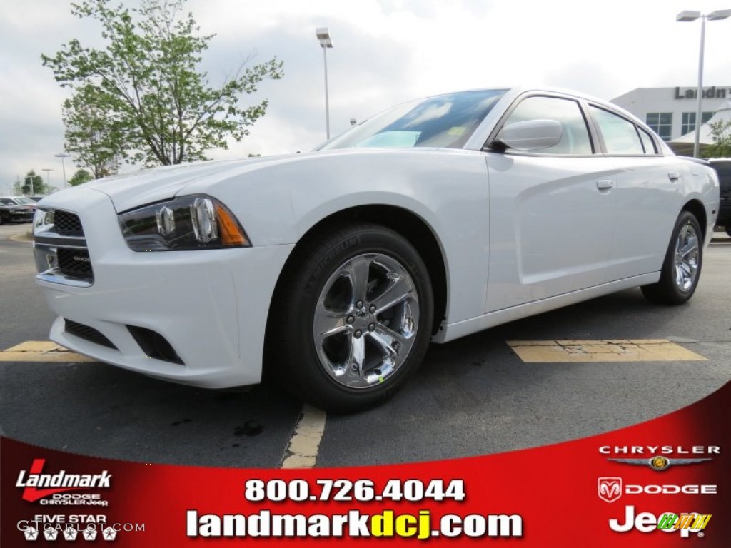 2012 Charger SXT - Bright White / Black photo #1