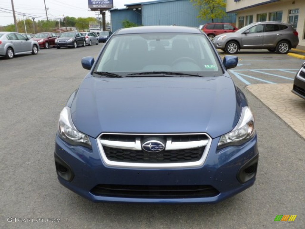 2012 Impreza 2.0i Premium 4 Door - Marine Blue Pearl / Black photo #2
