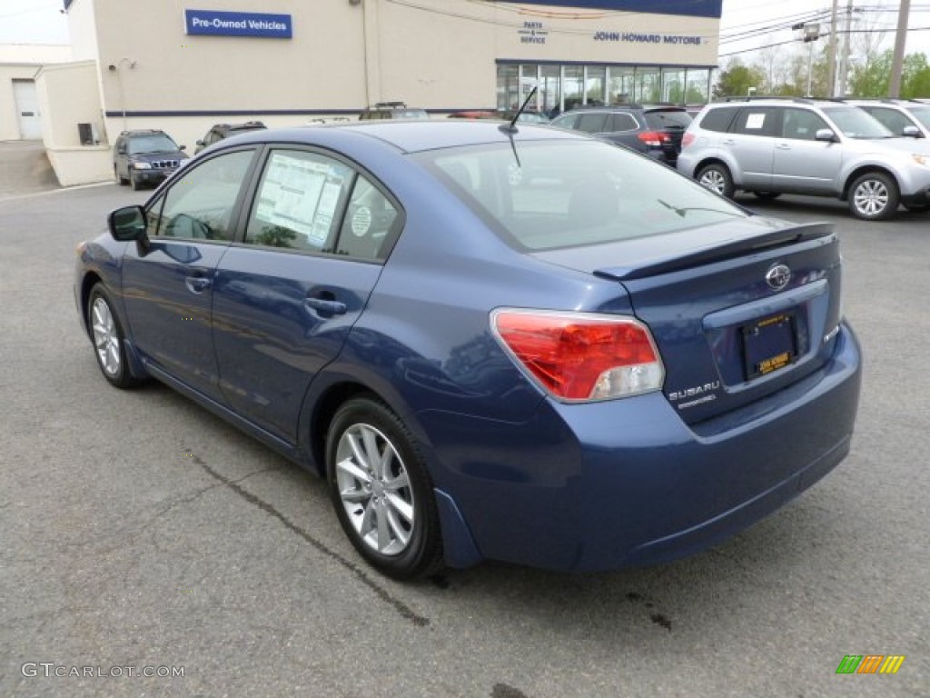 2012 Impreza 2.0i Premium 4 Door - Marine Blue Pearl / Black photo #4