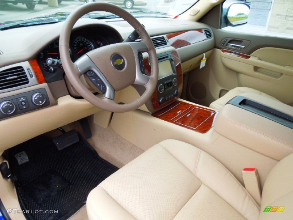 Light Cashmere/Dark Cashmere Interior 2012 Chevrolet Tahoe LTZ 4x4 Photo #64046956