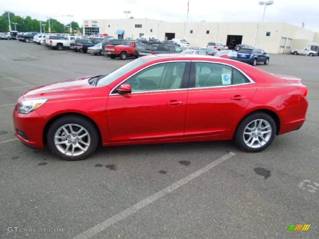 2013 Malibu ECO - Crystal Red Tintcoat / Cocoa/Light Neutral photo #2