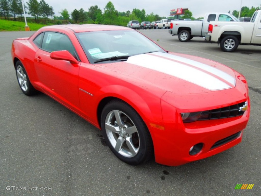 2012 Camaro LT Coupe - Victory Red / Gray photo #2