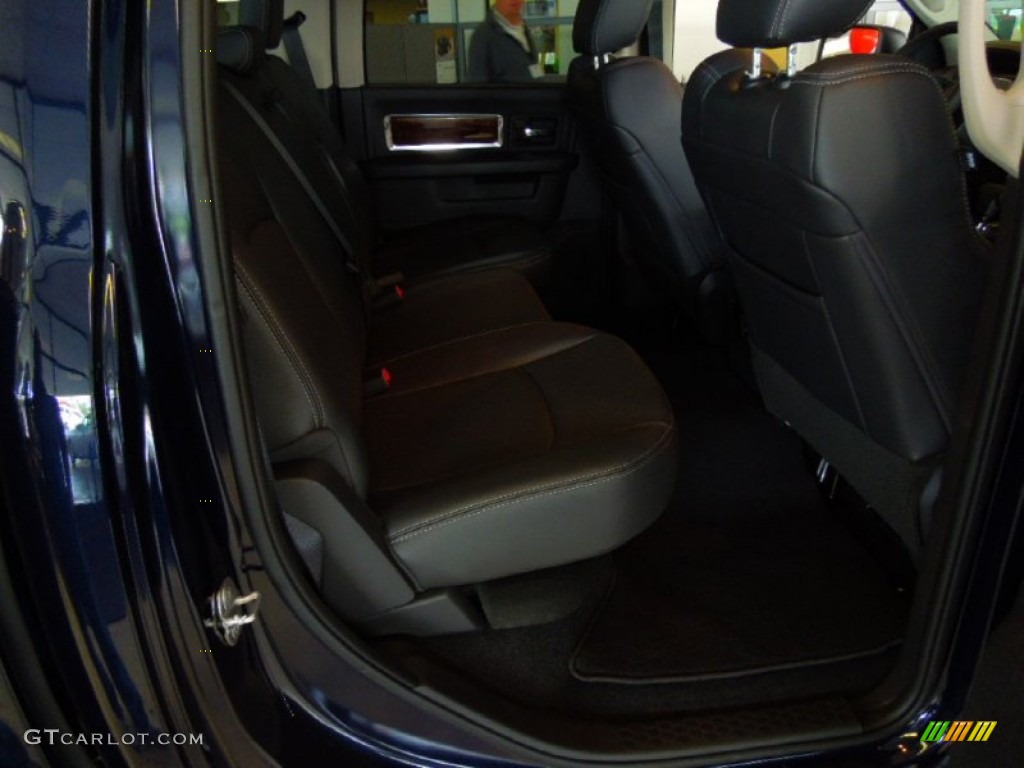 2012 Ram 1500 Laramie Crew Cab 4x4 - True Blue Pearl / Dark Slate Gray photo #14