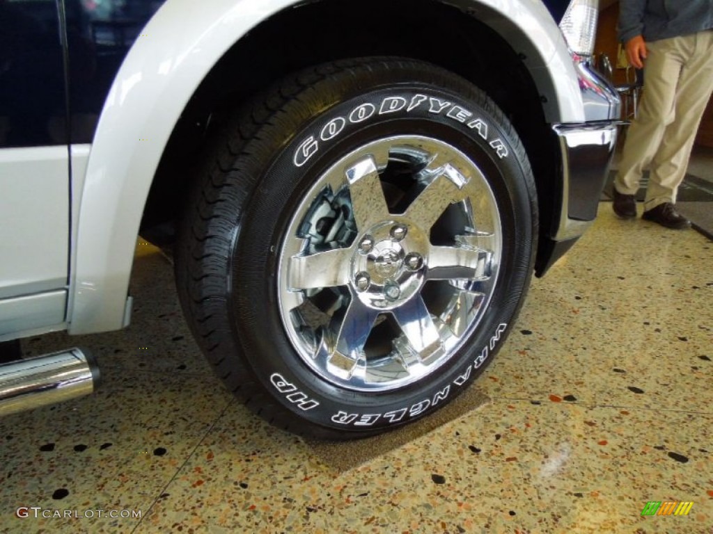 2012 Ram 1500 Laramie Crew Cab 4x4 - True Blue Pearl / Dark Slate Gray photo #16