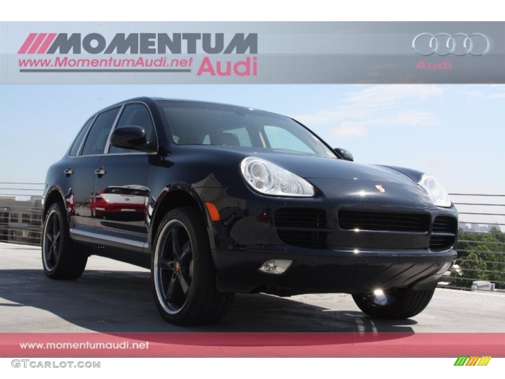 2006 Cayenne S - Dark Sea Blue / Havanna/Sand Beige photo #1