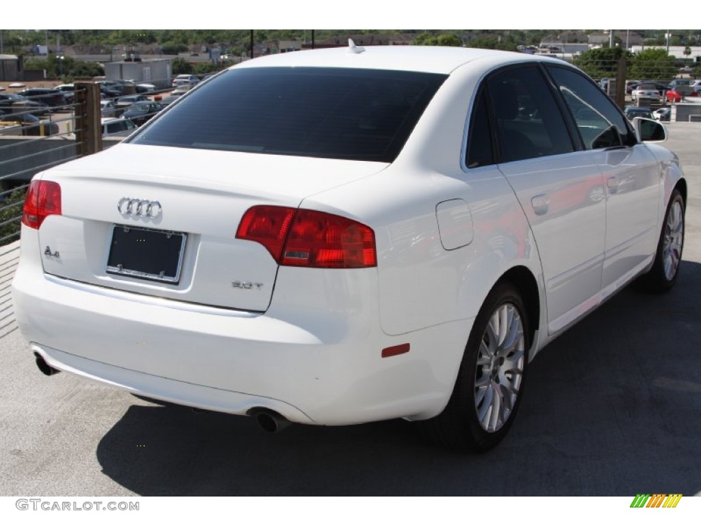 2008 A4 2.0T Sedan - Ibis White / Light Gray photo #6