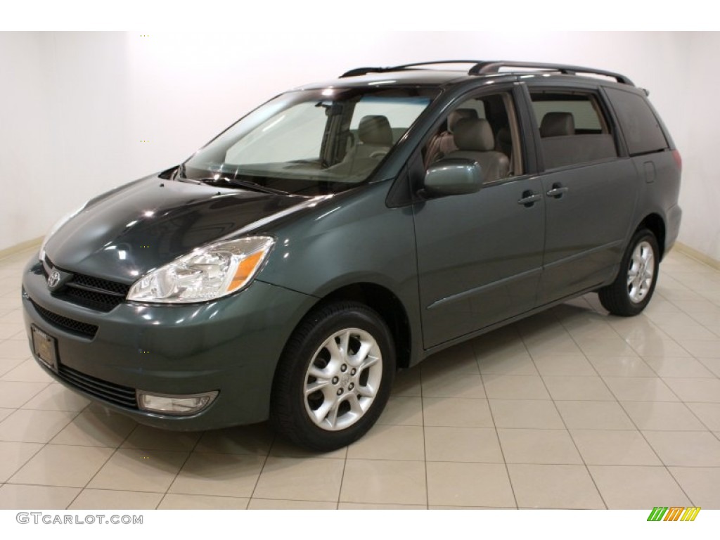 2005 Sienna XLE Limited AWD - Aspen Green Pearl / Taupe photo #3
