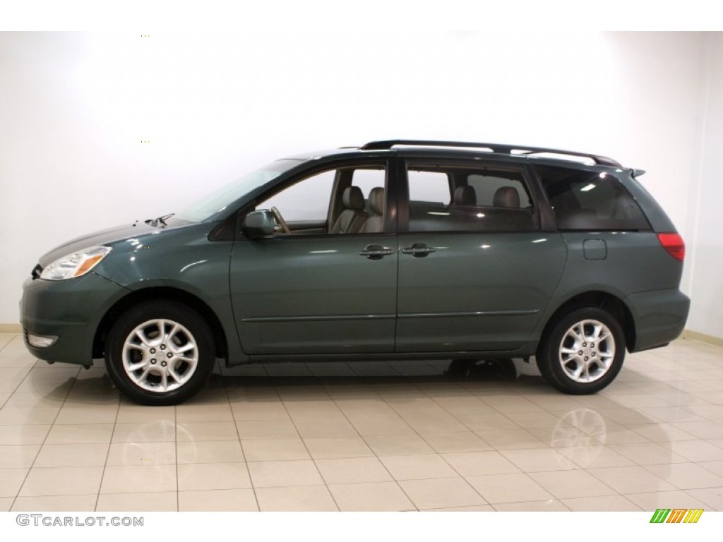 2005 Sienna XLE Limited AWD - Aspen Green Pearl / Taupe photo #4