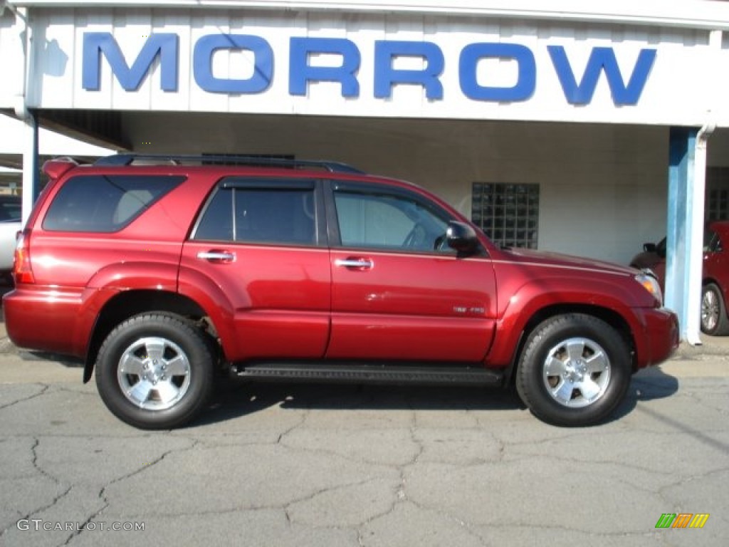 2007 4Runner SR5 4x4 - Salsa Red Pearl / Taupe photo #1