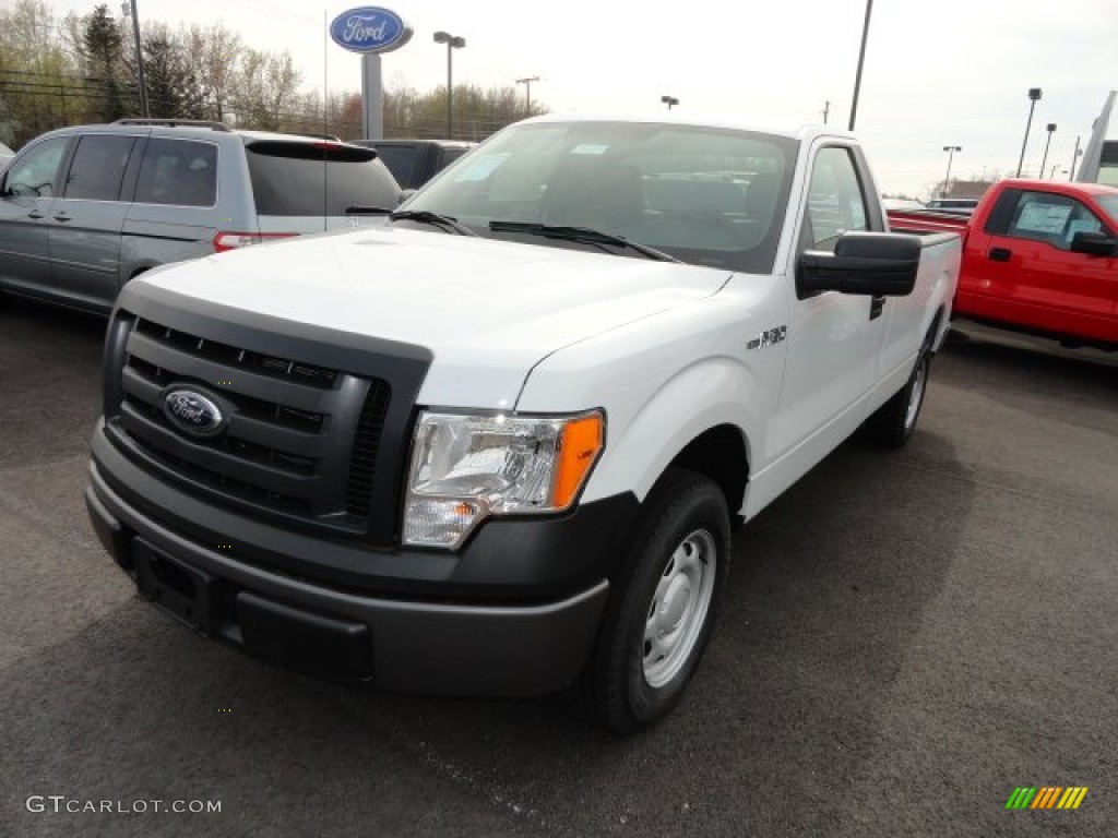 2012 F150 XL Regular Cab - Oxford White / Steel Gray photo #1