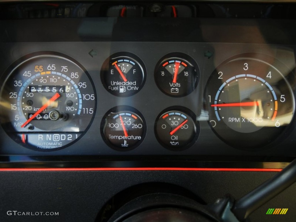 1988 Chevrolet Monte Carlo SS Gauges Photos