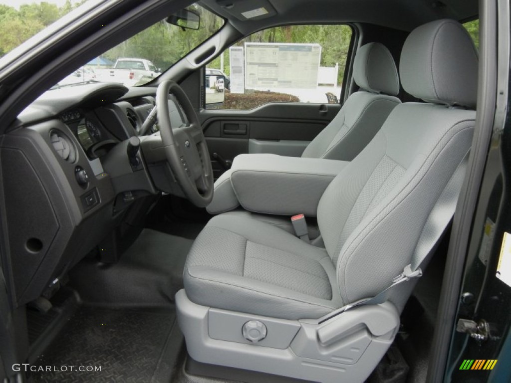Steel Gray Interior 2012 Ford F150 XL Regular Cab Photo #64053796