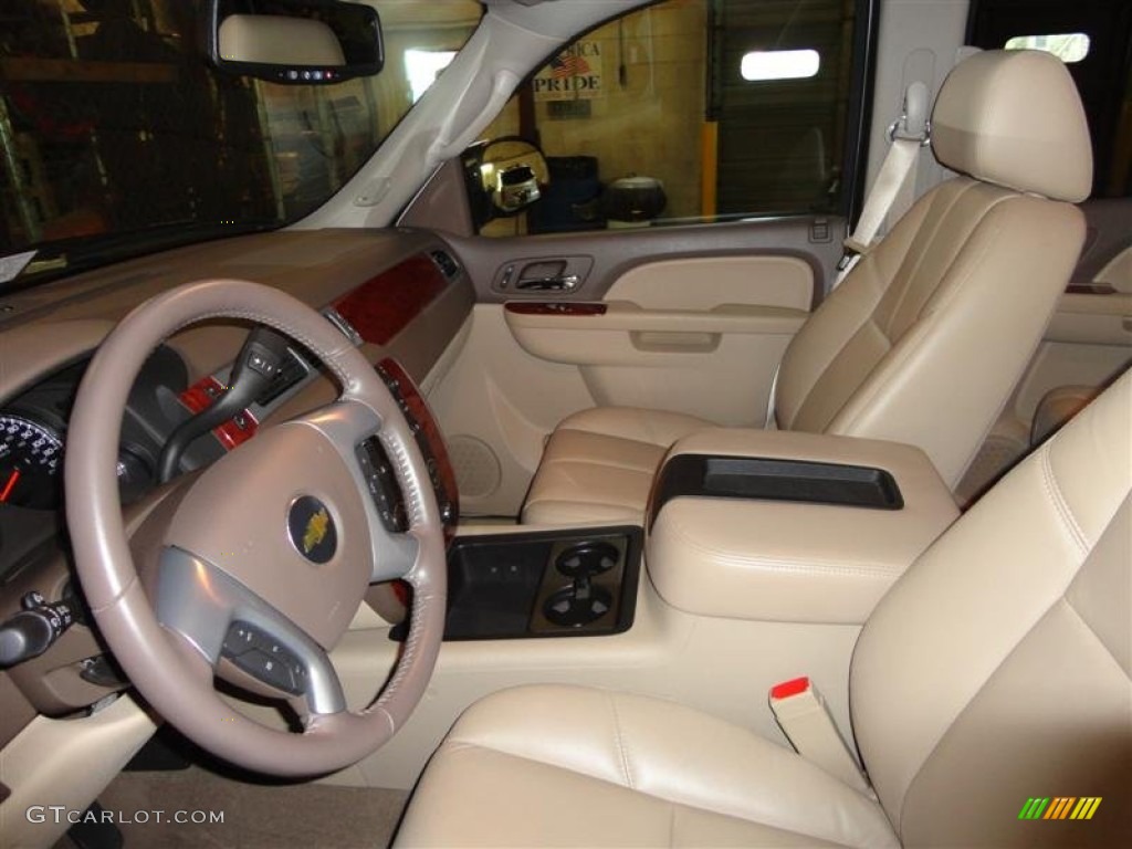 2011 Silverado 1500 LTZ Crew Cab 4x4 - White Diamond Tricoat / Dark Cashmere/Light Cashmere photo #8