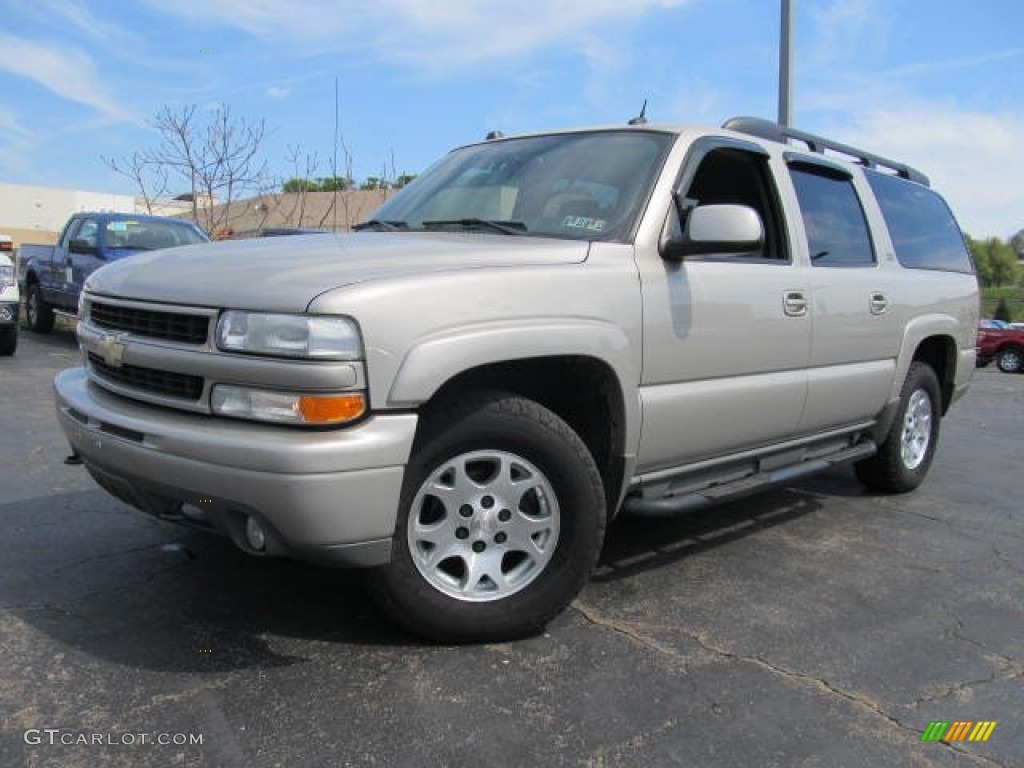 2004 Suburban 1500 LT 4x4 - Silver Birch Metallic / Gray/Dark Charcoal photo #1