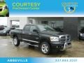 2008 Brilliant Black Crystal Pearl Dodge Ram 1500 Laramie Quad Cab 4x4  photo #1