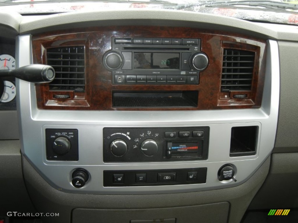 2008 Ram 1500 Laramie Quad Cab 4x4 - Brilliant Black Crystal Pearl / Khaki photo #10