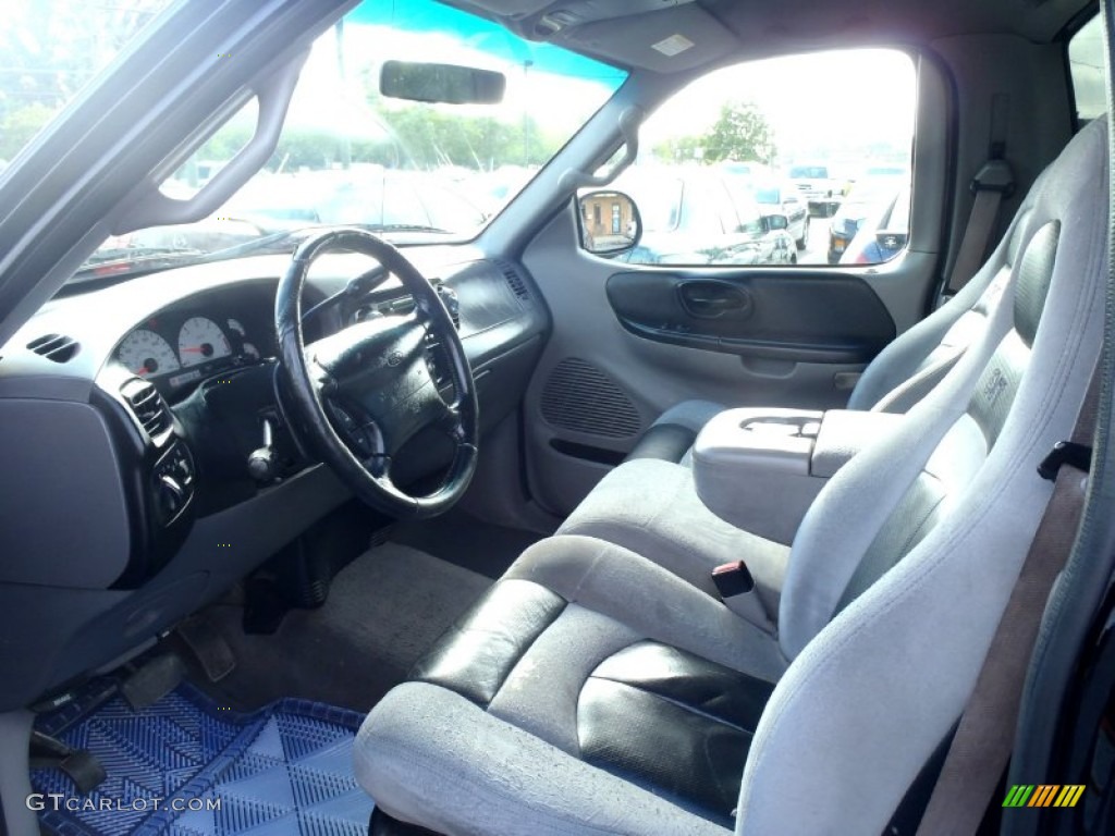Lightning Graphite/Black Interior 2001 Ford F150 SVT Lightning Photo #64055563