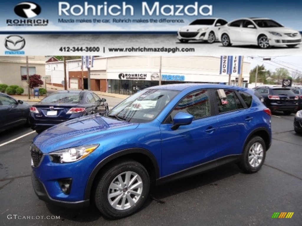 2013 CX-5 Touring - Sky Blue Mica / Black photo #1