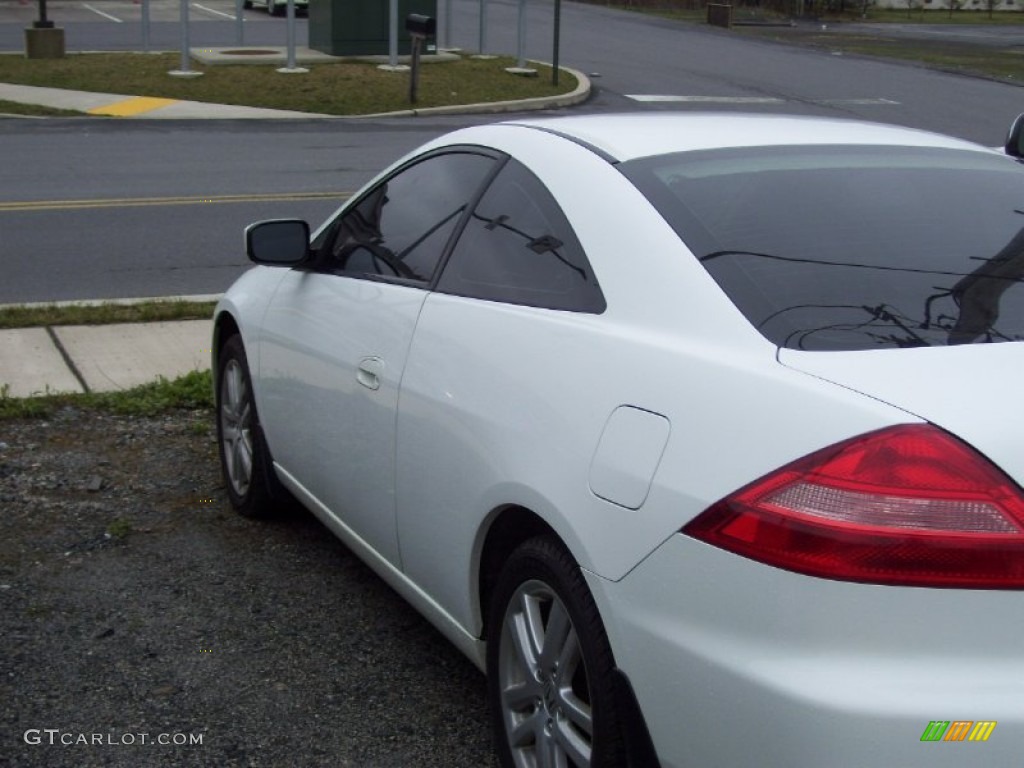 2003 Accord EX V6 Coupe - Taffeta White / Black photo #2
