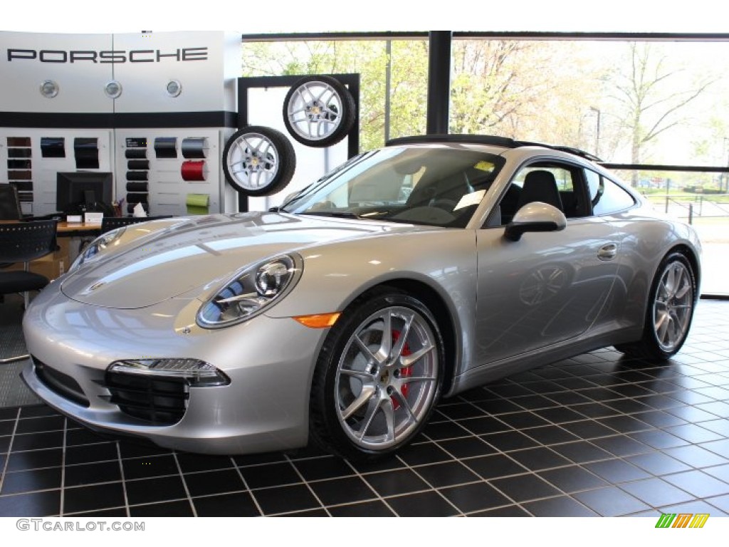 Platinum Silver Metallic 2012 Porsche New 911 Carrera S Coupe Exterior Photo #64056328