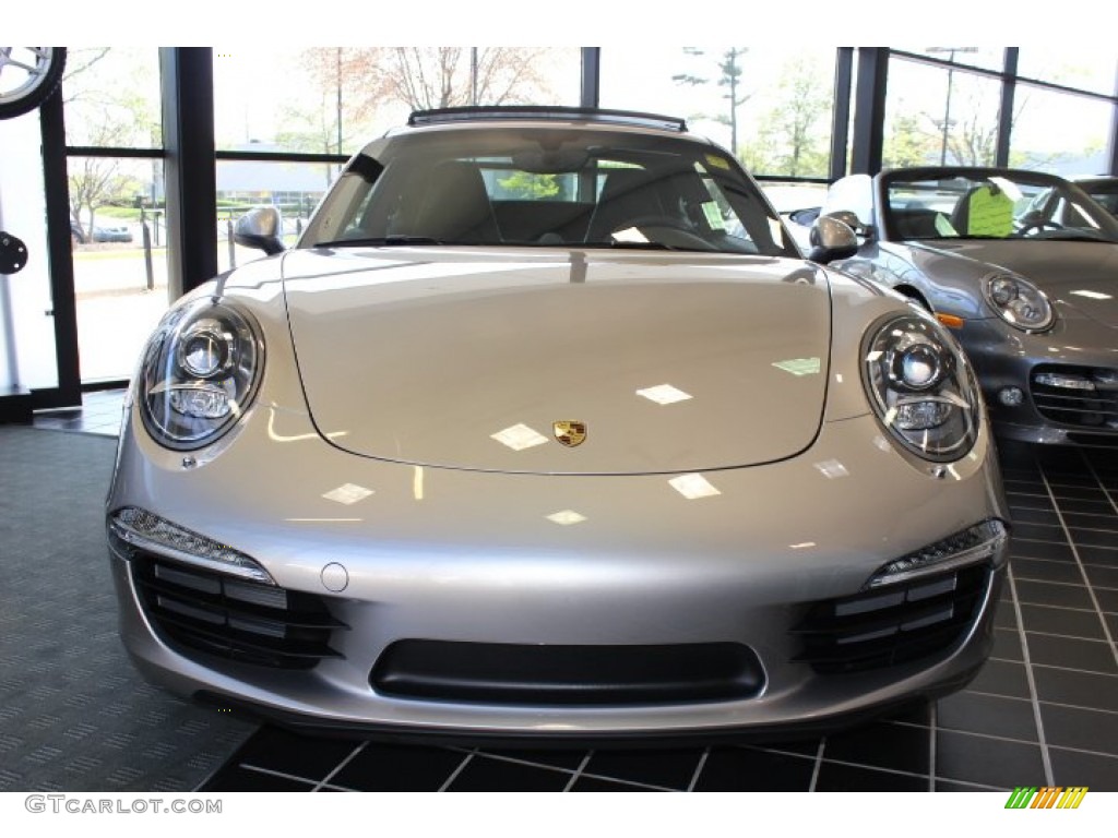Platinum Silver Metallic 2012 Porsche New 911 Carrera S Coupe Exterior Photo #64056337