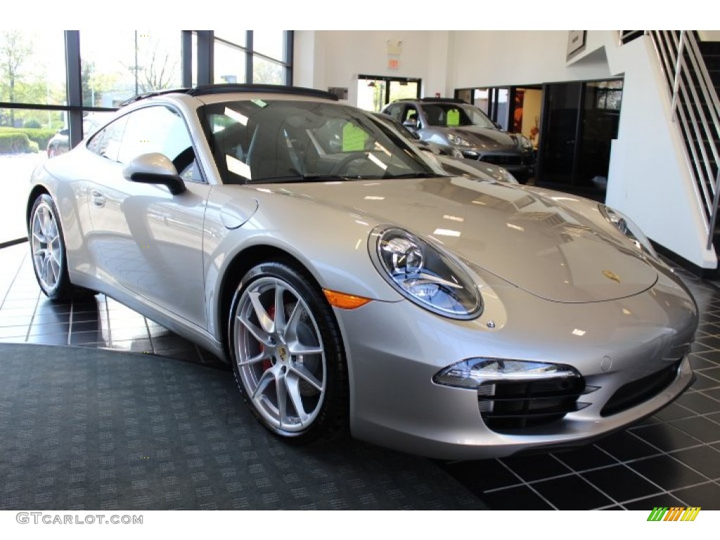 Platinum Silver Metallic 2012 Porsche New 911 Carrera S Coupe Exterior Photo #64056345