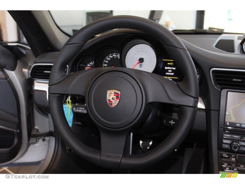 2012 Porsche New 911 Carrera S Coupe Black Steering Wheel Photo #64056457