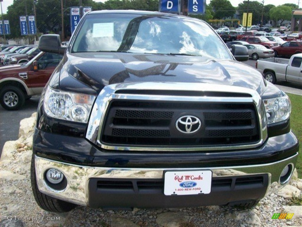 2010 Tundra Double Cab - Black / Sand Beige photo #7