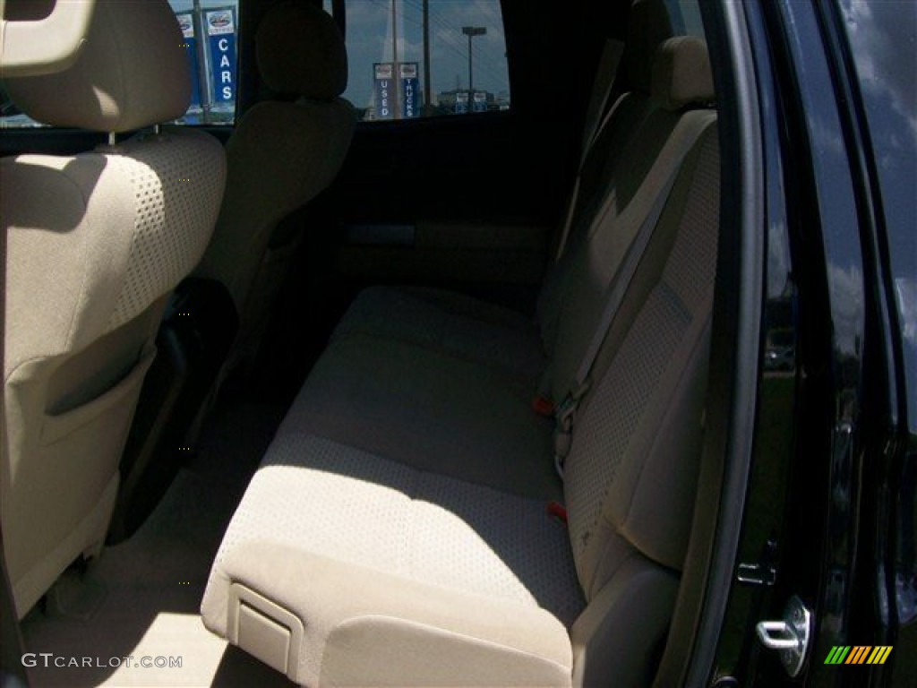 2010 Tundra Double Cab - Black / Sand Beige photo #9