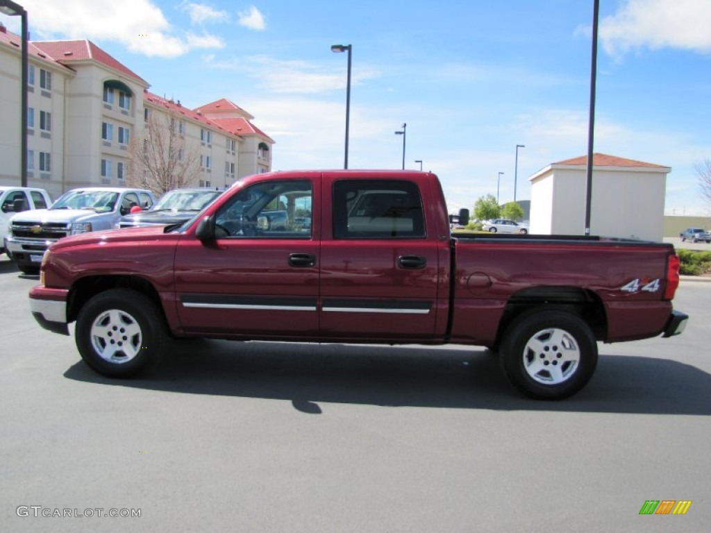 2006 Silverado 1500 Z71 Crew Cab 4x4 - Sport Red Metallic / Medium Gray photo #4