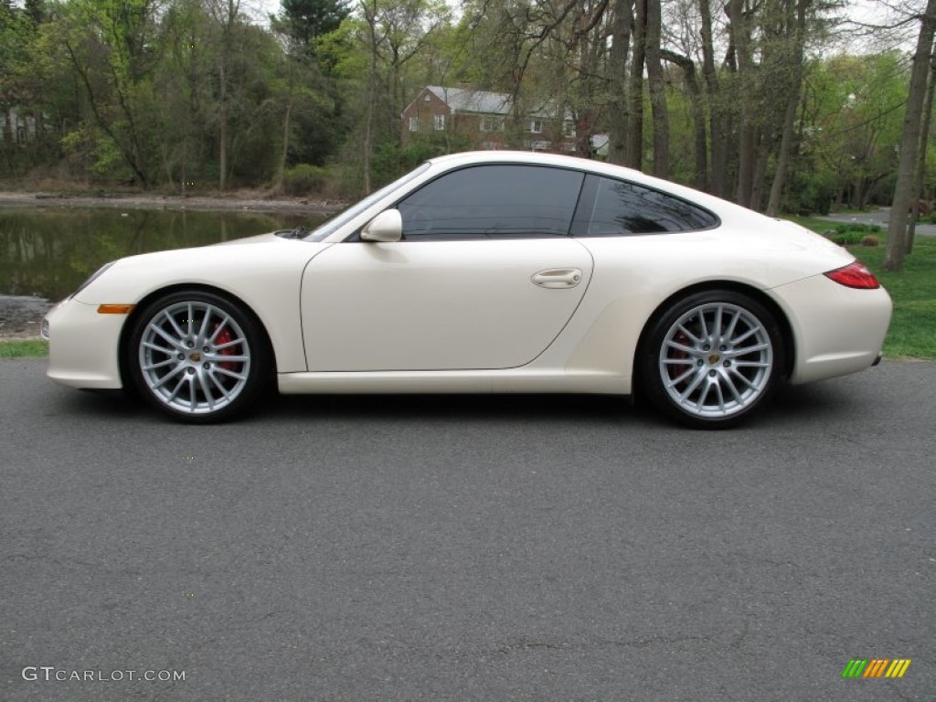 Cream White 2009 Porsche 911 Carrera S Coupe Exterior Photo #64061365
