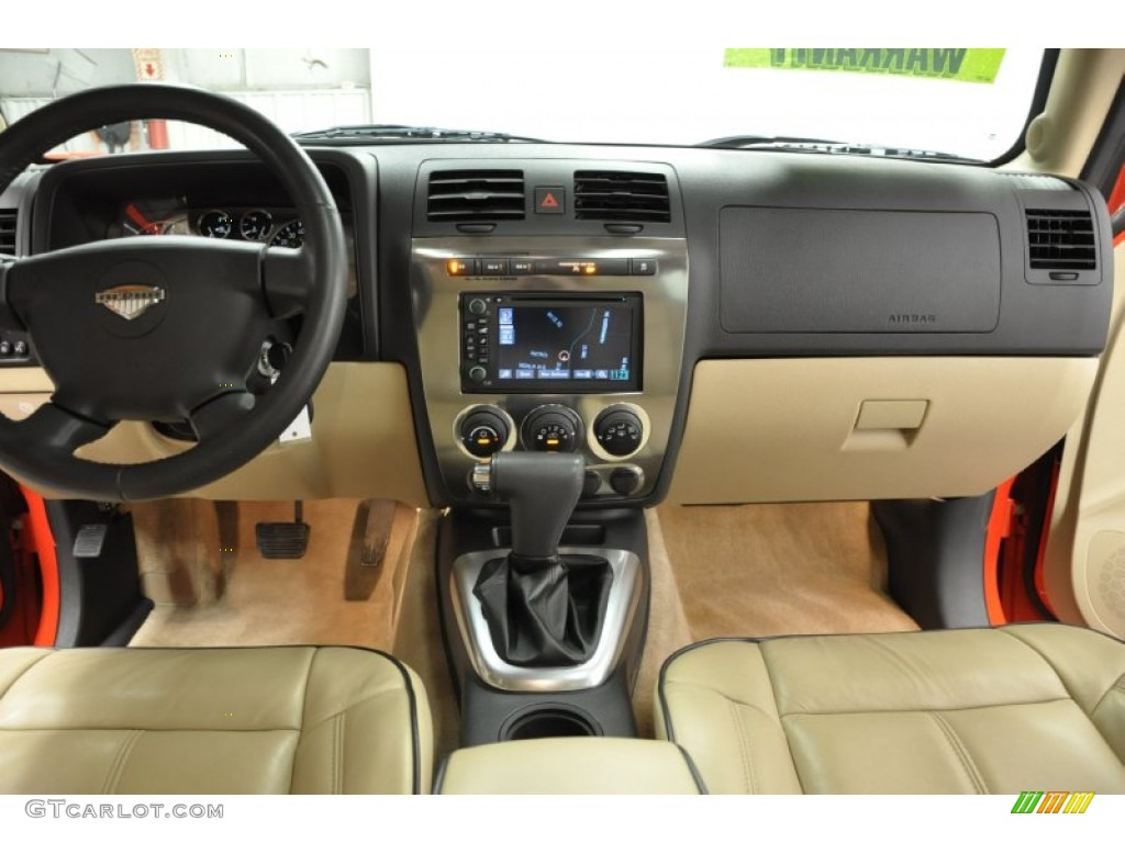 2008 Hummer H3 Alpha Light Cashmere/Ebony Dashboard Photo #64061704