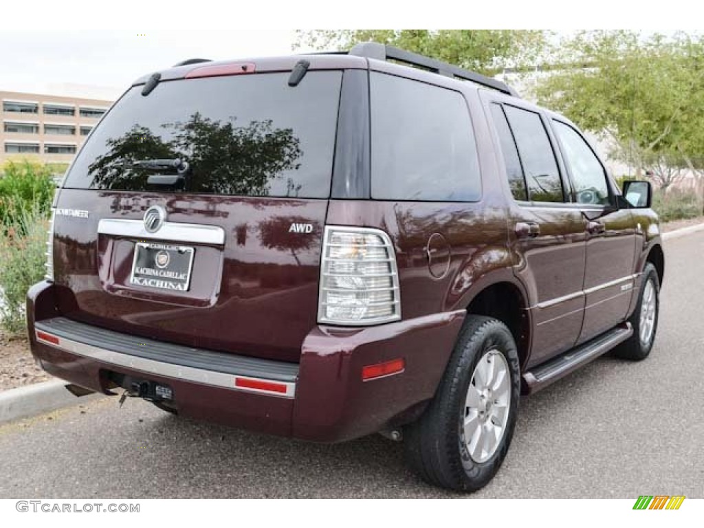2007 Mountaineer AWD - Dark Cherry Metallic / Camel photo #2