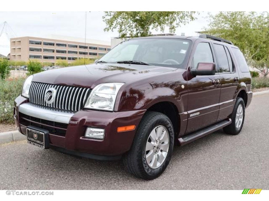 2007 Mountaineer AWD - Dark Cherry Metallic / Camel photo #5
