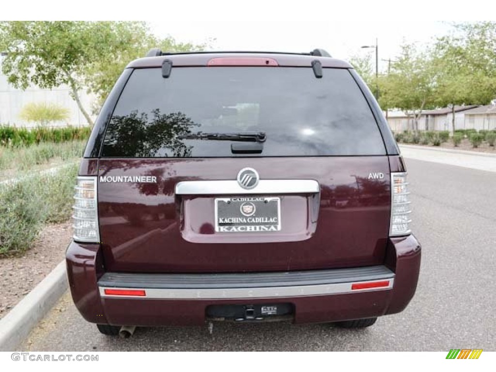 2007 Mountaineer AWD - Dark Cherry Metallic / Camel photo #8
