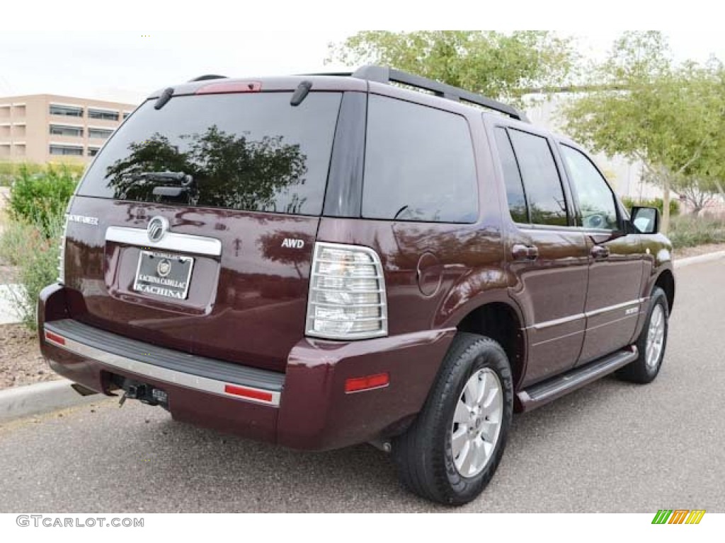 2007 Mountaineer AWD - Dark Cherry Metallic / Camel photo #9
