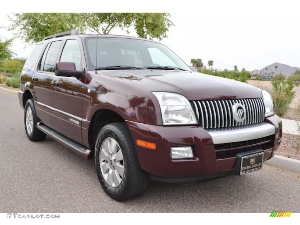 2007 Mountaineer AWD - Dark Cherry Metallic / Camel photo #10