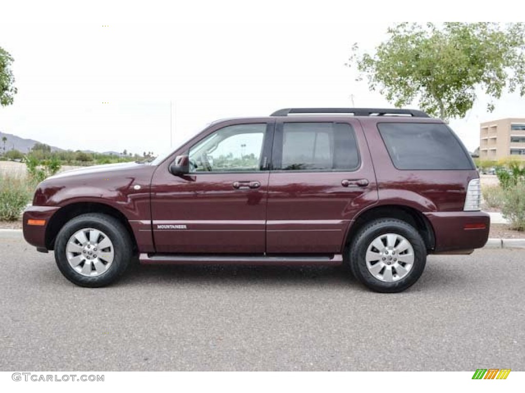 2007 Mountaineer AWD - Dark Cherry Metallic / Camel photo #12