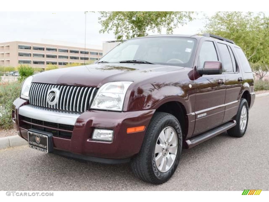 2007 Mountaineer AWD - Dark Cherry Metallic / Camel photo #13