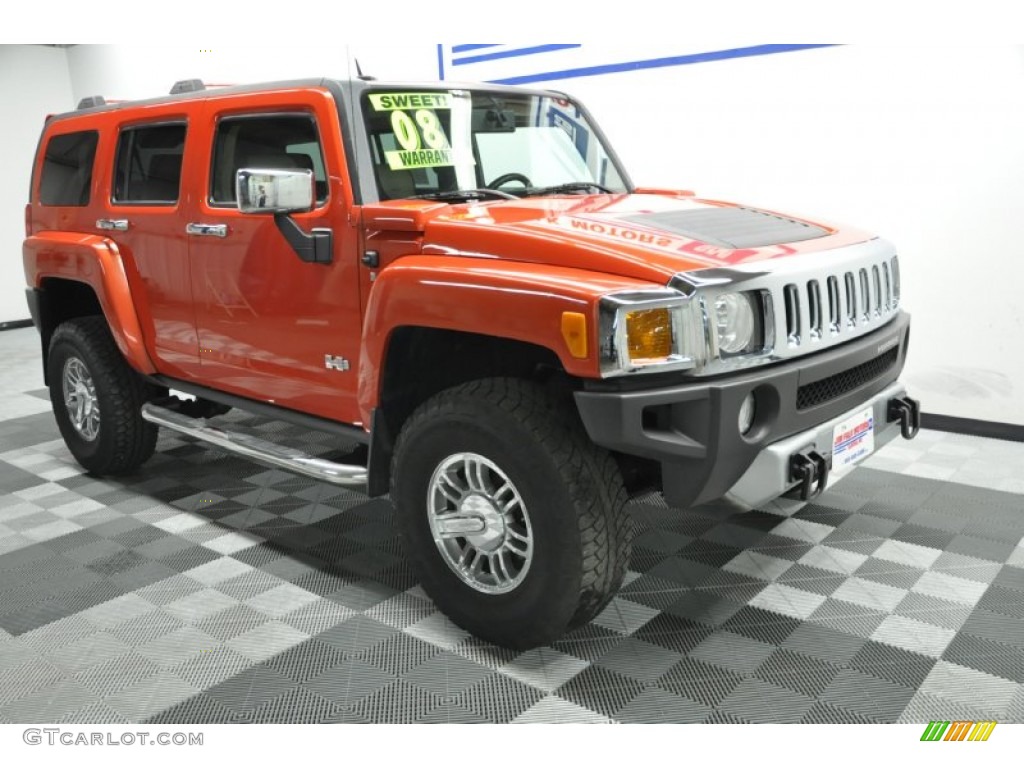 Solar Flare Metallic 2008 Hummer H3 Alpha Exterior Photo #64061948