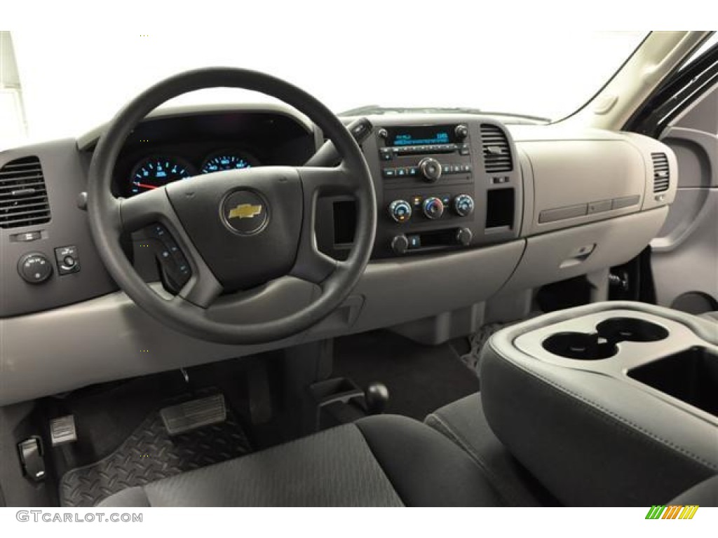 2012 Silverado 1500 LS Extended Cab 4x4 - Black / Dark Titanium photo #3