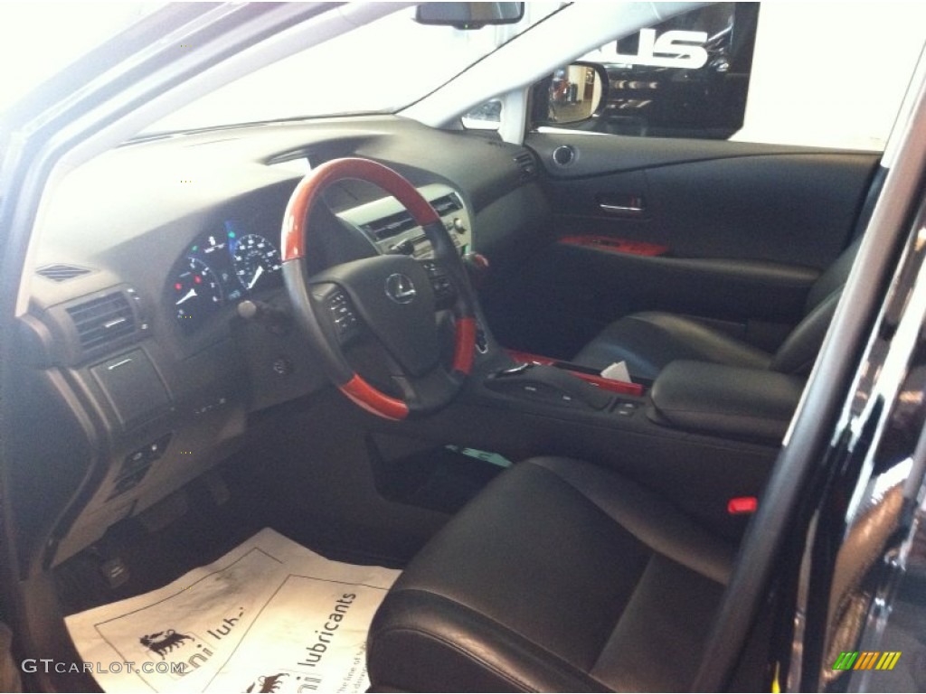 2010 RX 350 AWD - Obsidian Black / Black/Brown Walnut photo #5