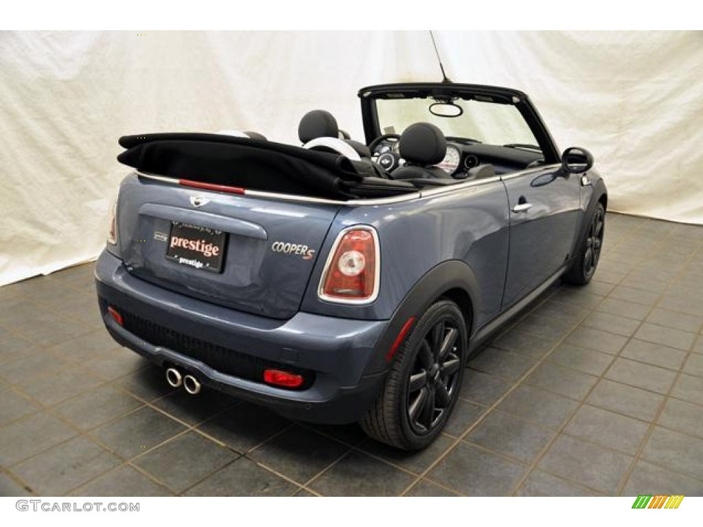 2009 Cooper S Convertible - Horizon Blue / Black/Grey photo #2