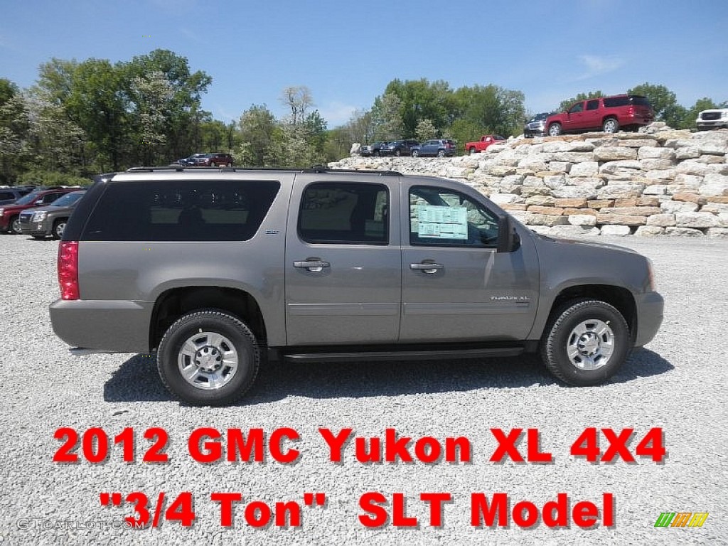 2012 Yukon XL 2500 SLT 4x4 - Graystone Metallic / Ebony photo #1