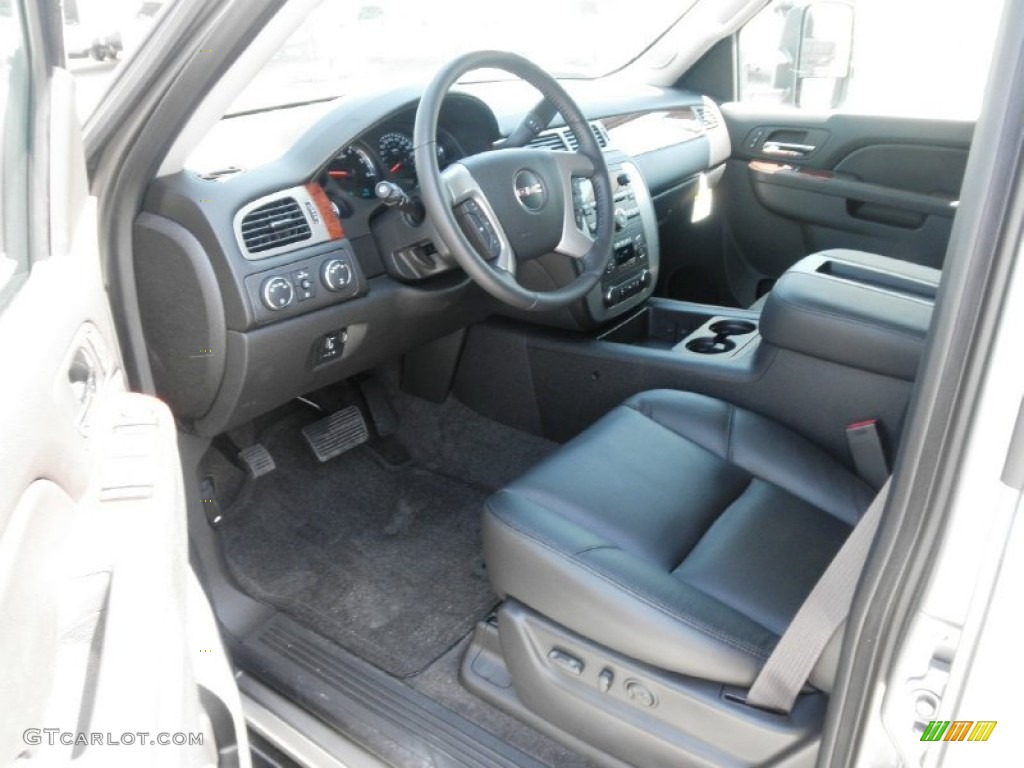 Ebony Interior 2012 GMC Yukon XL 2500 SLT 4x4 Photo #64065752