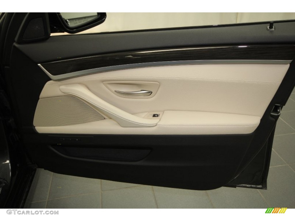 2011 5 Series 550i Sedan - Dark Graphite Metallic / Oyster/Black photo #40