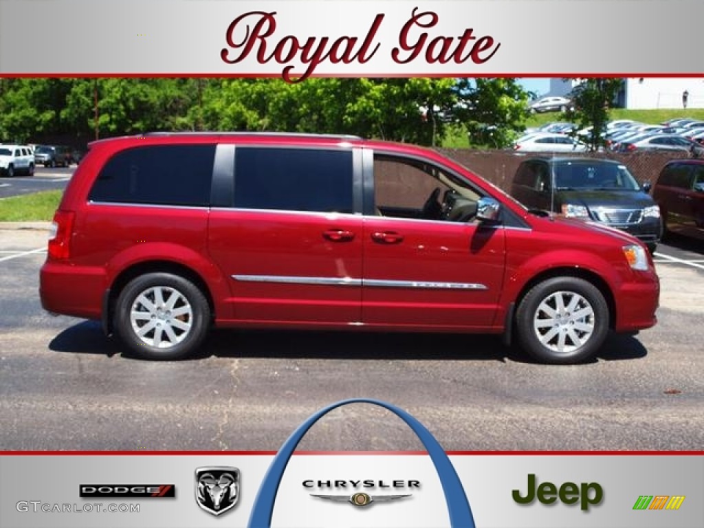 2012 Town & Country Touring - L - Deep Cherry Red Crystal Pearl / Black/Light Graystone photo #1