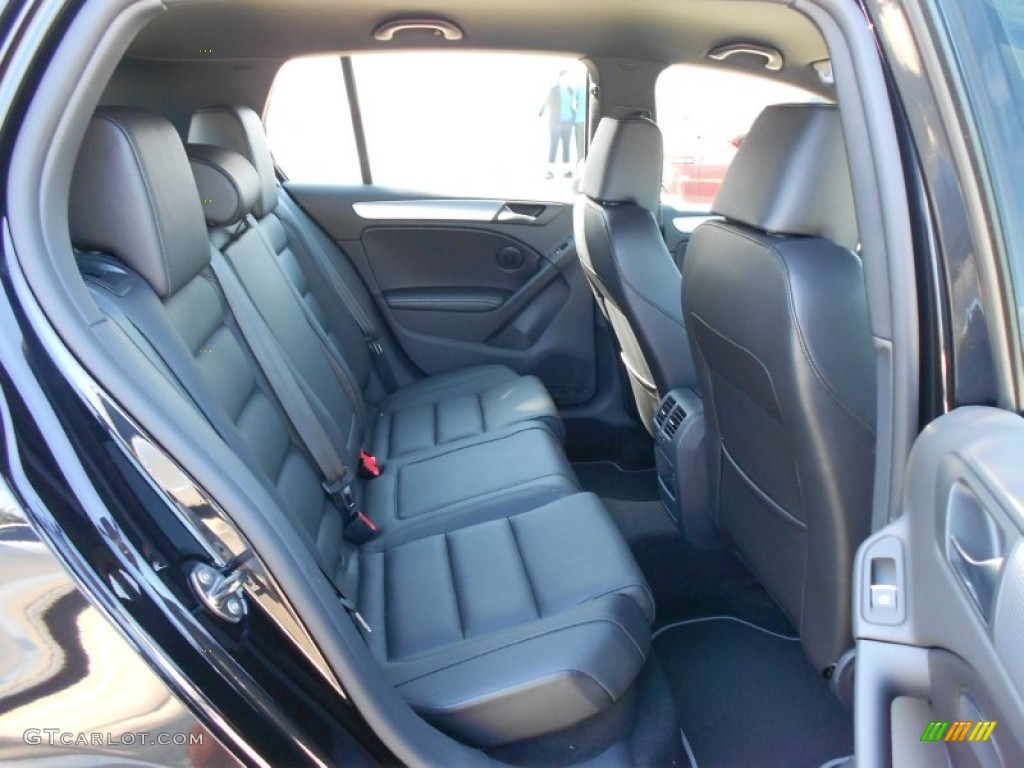 R Titan Black Leather Interior 2012 Volkswagen Golf R 4 Door 4Motion Photo #64070834
